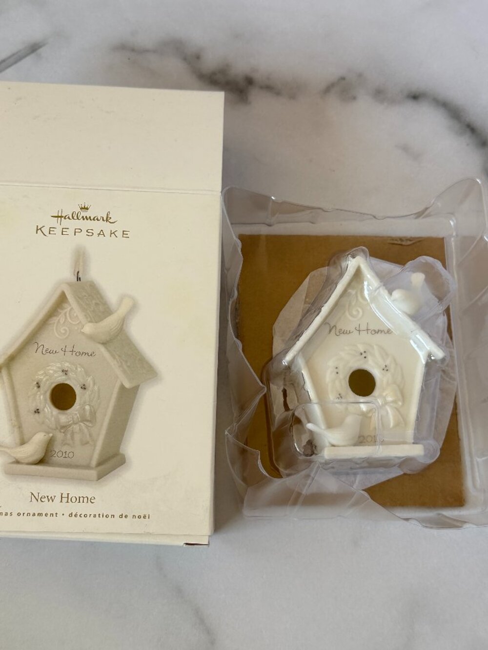 Hallmark Keepsake New Home 2010 Porcelain Birdhouse Christmas Ornament